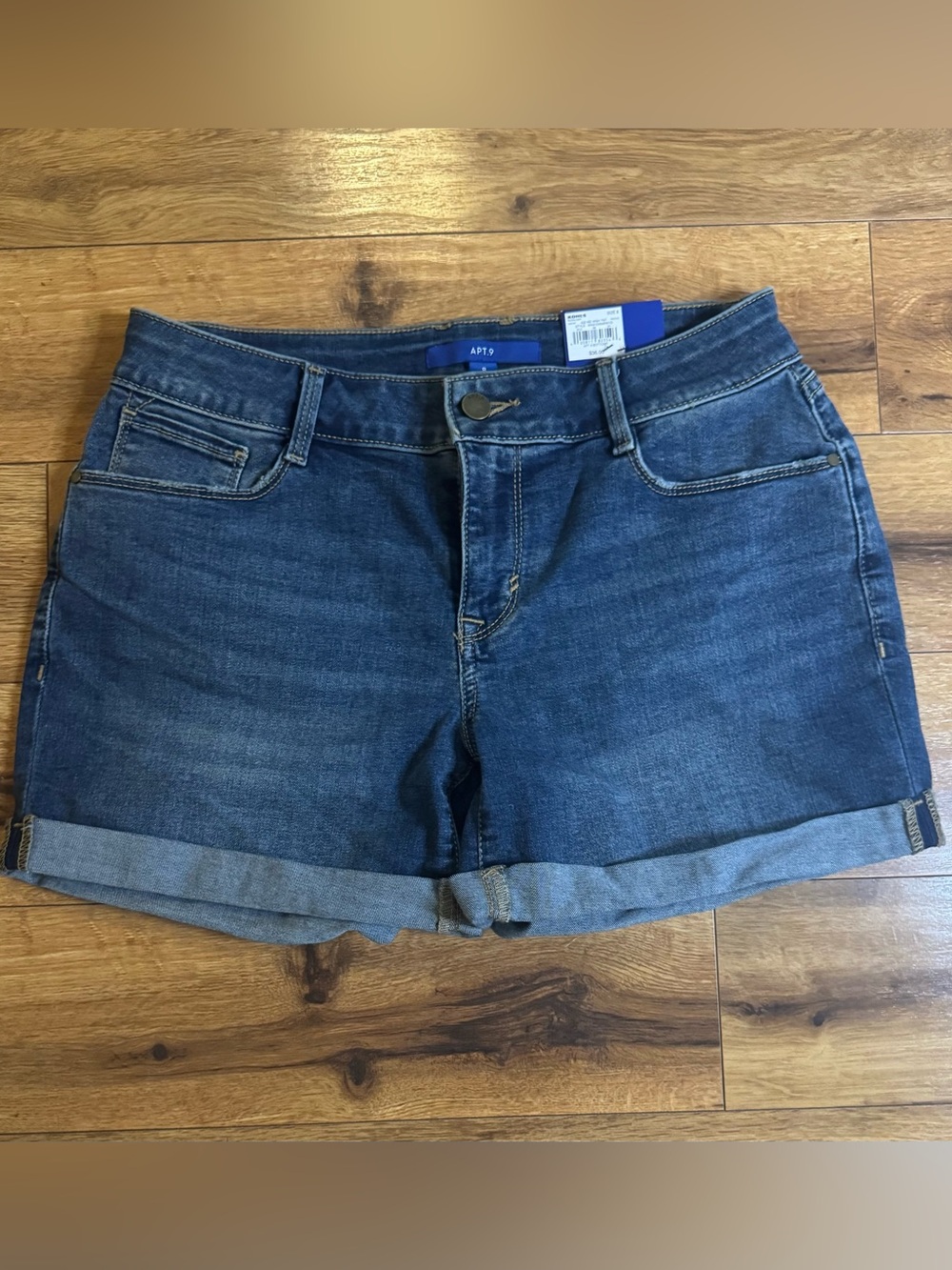 Apt. 9 Dark Blue Denim Jean Shorts